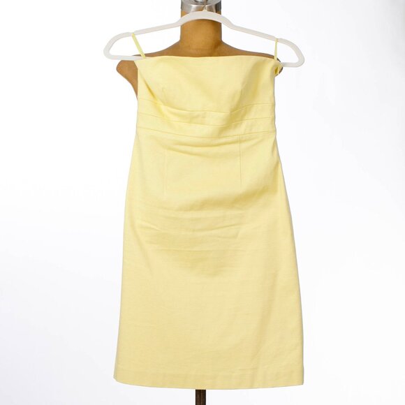 Banana Republic Strapless Yellow Dress - Picture 1 of 2